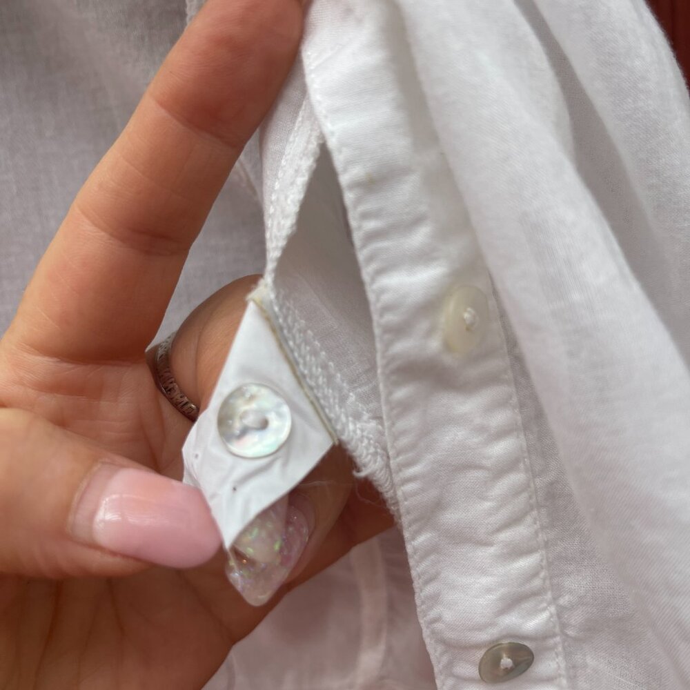 ZARA BACIK COTTON BUTTOM DOWN SHORT SLEEVERS SHIRT M - Picture 7 of 10